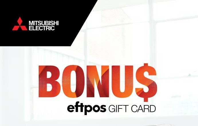 mitsubishi electric gift card 2019 banner