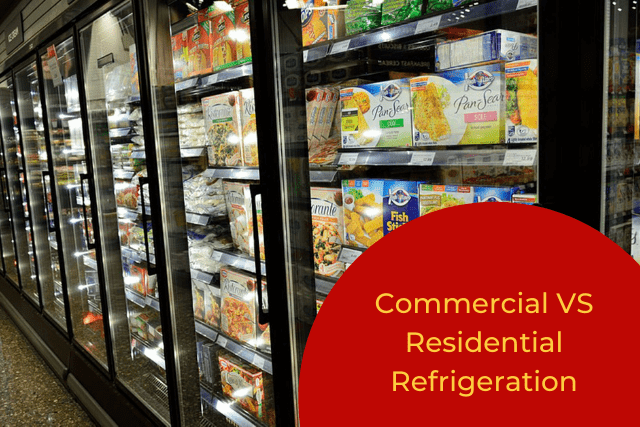 commercial vs residential refrigeration unit banner