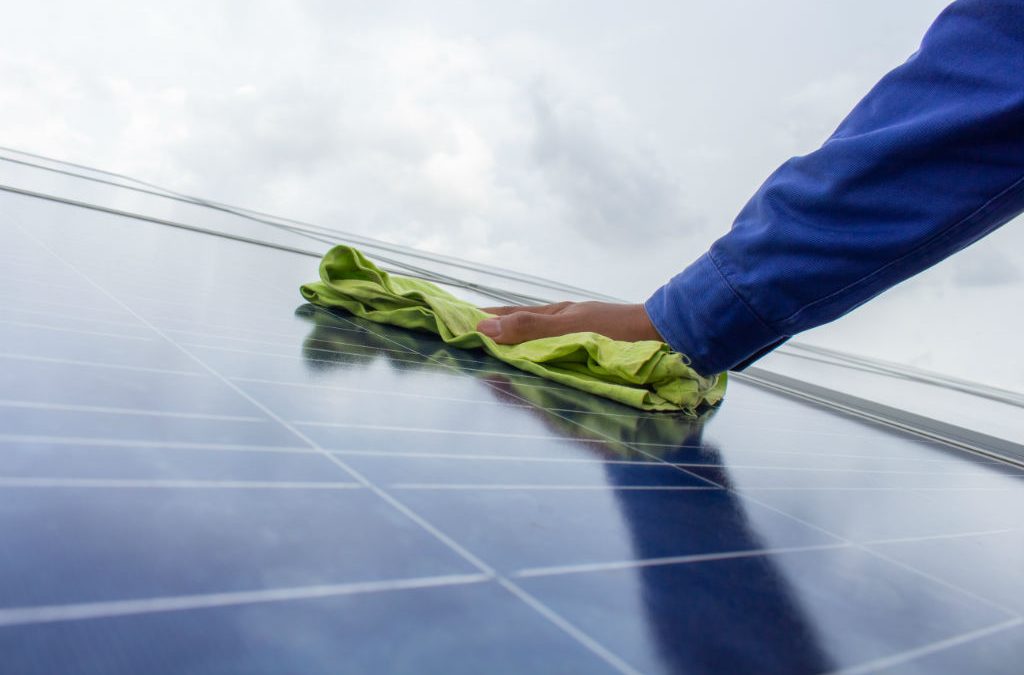 how to clean solar panels