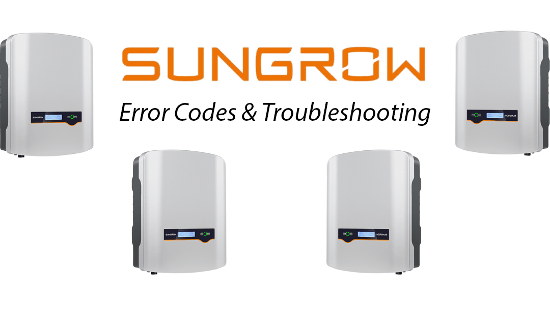 sungrow inverter error code troubleshooting