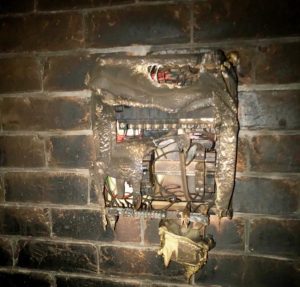 burnt switchboard replacement