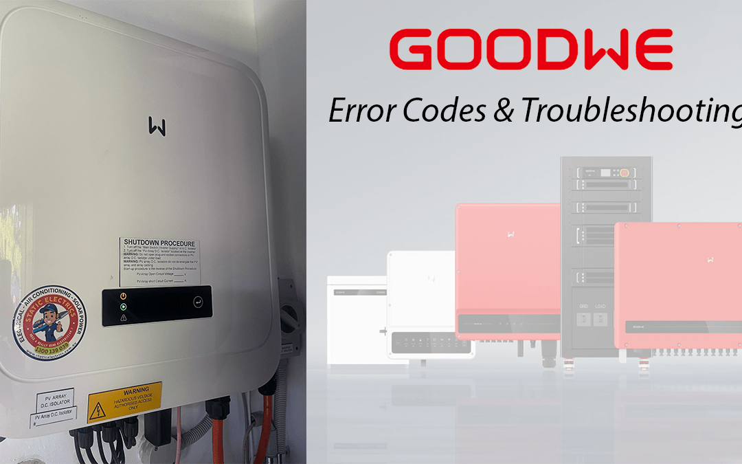 GoodWe error codes troubleshooting